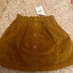 New with tags tan corduroy girls skirt size 2 Jcrew crewcuts